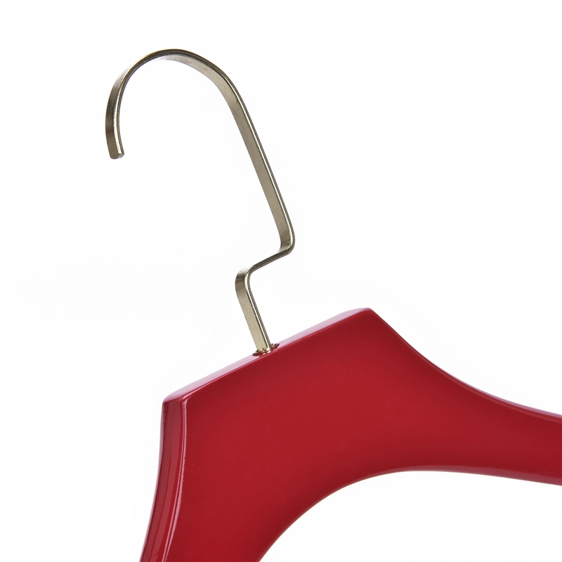 Red Luxury Colored Wooden Clothes Hanger Hotel Store Wood Coat Hangers